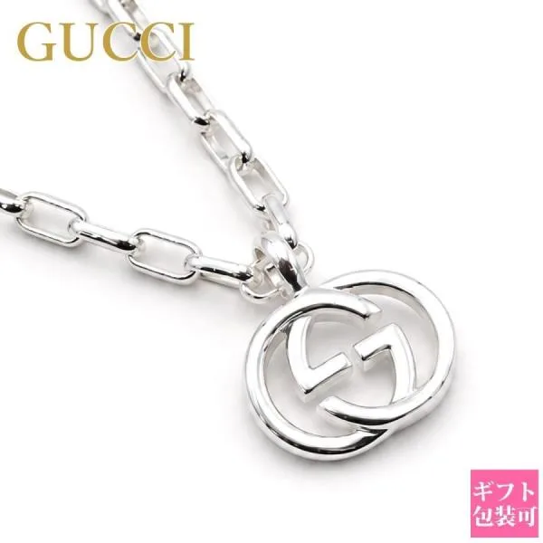 グッチ ネックレス GUCCI ペンダント メンズ 正規品 レディース ダブルG シルバー 295710 J8400 8106
