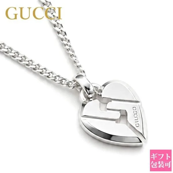 グッチ ネックレス GUCCI レディース メンズ 正規品 ペンダント ノット ハート シルバー 313463 J8400 8106