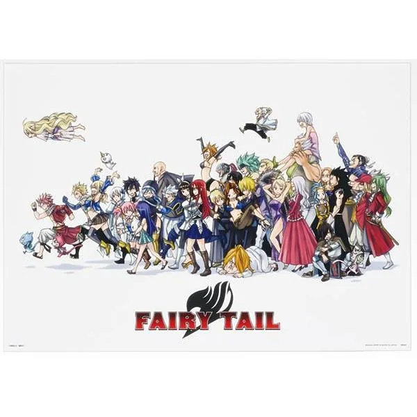 【F賞 集合 (クリアポスター)】一番くじ FAIRY TAIL 20th ANNIVERSARY 【中古】