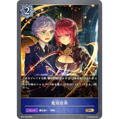シャドウバース エボルヴ BP21-052 魔術指南 (BR ブロンズレア)