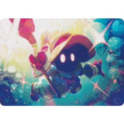マジックザギャザリング FIN JP 17/53 迷える黒魔道士、ビビ (日本語版 アート・カード) (MTG)