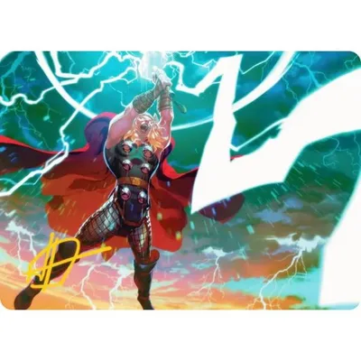 【金色箔押し】マジックザギャザリング MSH JP 11/45 稲妻の一撃 (日本語版 アート・カード) マーベル スーパー・ヒーローズ (MTG)