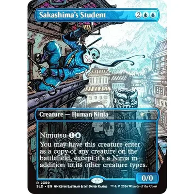 【FOIL/ボーダーレス版】マジックザギャザリング SLD EN 2359 逆嶋の学徒 (英語版 レア) (MTG)