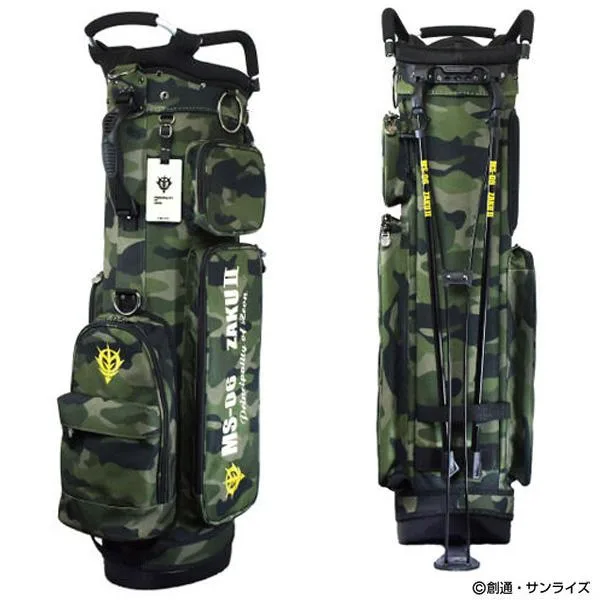 ★付属ネームタグ刻印無料★機動戦士ガンダム キャディバッグ 2593813 メンズ レディース ザク2 スタンド型 9型 2026年モデル