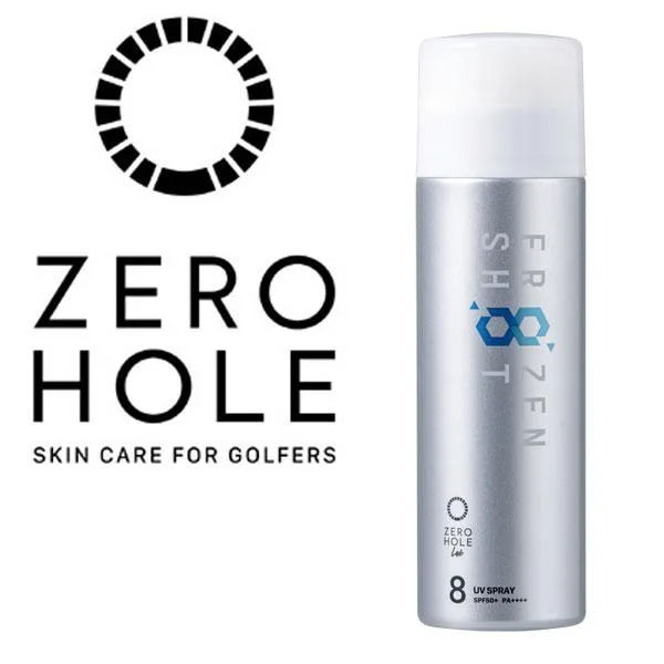 ZERO HOLE ゼロホール 日焼け止め フローズンショット COOL NO.8 ZH-073 無香料 95g UVカット 冷感 スプレー SPF50+ PA++++ ゴルフ スポーツ アウトドア