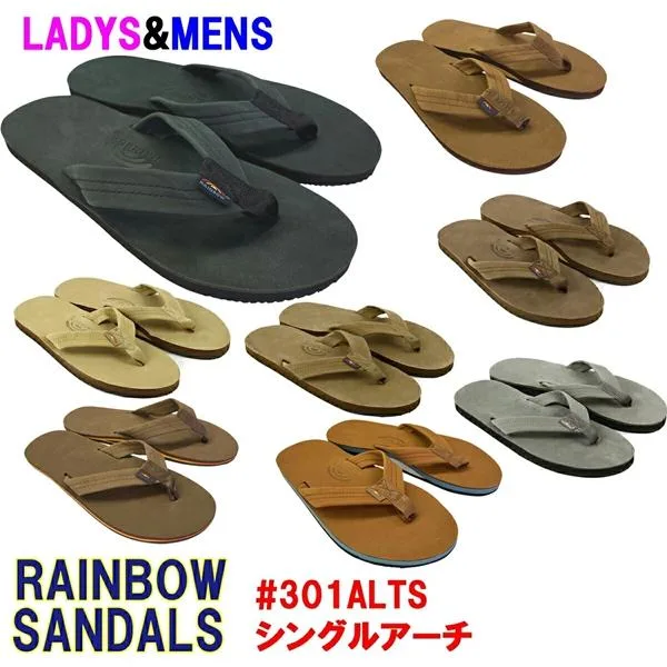 RAINBOW SANDALS「レインボーサンダルズ」 #301 シングルアーチ ヌバックレザーサンダル■サイズ交換片道送料無料!海外正規並行輸入品