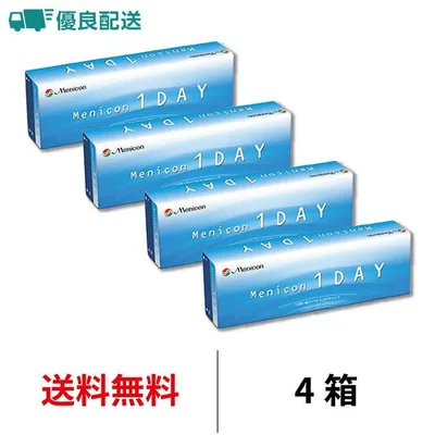 優良配送 メニコンワンデー 1DAY 近視用 30枚 4箱 コンタクトレンズ 送料無料 メニコン