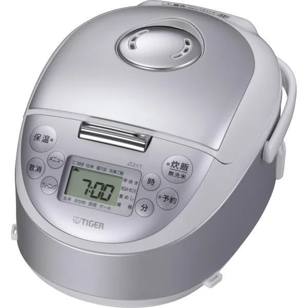 TIGER タイガー 炊きたて JPF-G055-WL IHジャー炊飯器 3合炊き スチールホワイト