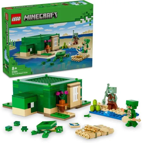 レゴ LEGO レゴブロック マイクラ マインクラフト カメ ビーチ ハウス 21254