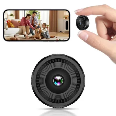 小型 WiFi 監視カメラ 1080P HD 赤外線暗視 動体検知 140° 広角 450mAh 内蔵バッテリー TF カード録画 1/4 ネジ対応 家庭用 屋内 防犯カメラ 爆買