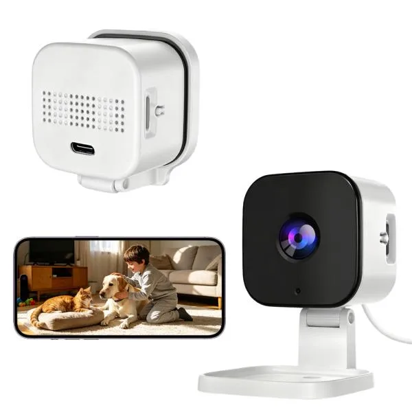 家庭用スマート防犯カメラ 1080P HD 100° 広角 赤外線ナイトビジョン 双方向音声通話 動体検知 Wi?Fi 接続 カード / クラウド録画 留守番 ペット見守り 爆買