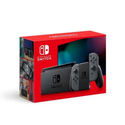 「訳あり品-外装箱傷あり」Nintendo Switch グレー 新モデル ※量販店舗印付の場合があります。