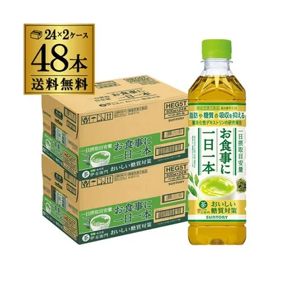 送料無料 サントリー 緑茶 伊右衛門 おいしい糖質対策 500ml×48本 2ケース ペットボトル 機能性表示食品 お茶 茶 PET GLY