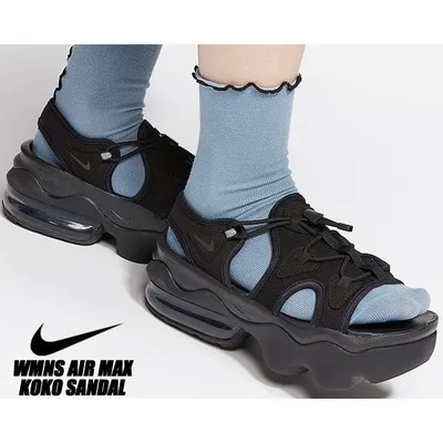 NIKE WMNS AIR MAX KOKO SANDAL black/blk-anthracite ci8798-003 ナイキ ウィメンズ エアマックス ココ サンダル レディース スポーツ 厚底 ブラック