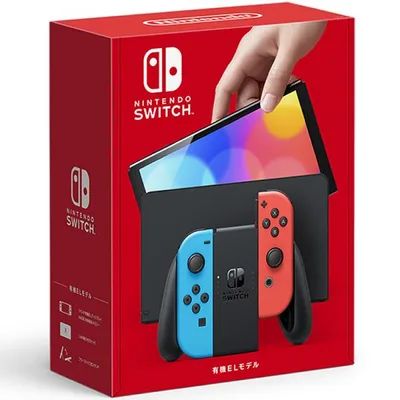 Nintendo Switch 有機ELモデル ネオンブルー・ネオンレッド HEG-S-KABAA ※量販店舗印付の場合があります、商品情報ご覧ください。