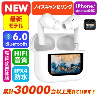 2026 Advanced Wireless Earphones Bluetooth6.0 Noise Canceling Waterproof Low Latency High Sound Quality Earphones Bluetooth iPhone18 Android One Ear Automatic Pair