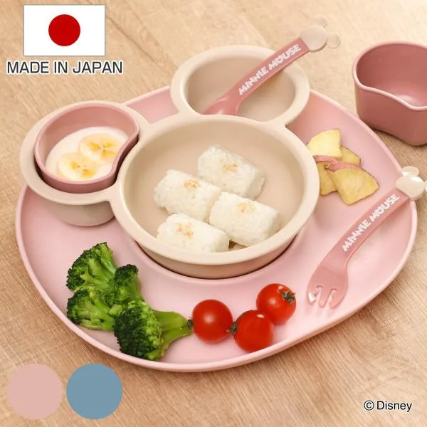 離乳食 食器 セット ミッキーマウス ミニーマウス ワンプレート プレート付 ベビー ディズニー 日本製 ( ミッキー ミニー Disney 食洗機対応 レンジ対応 )