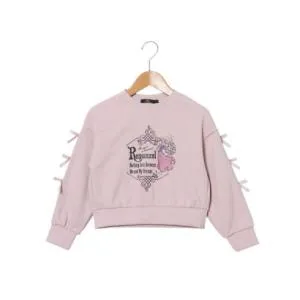 ディズニー Disney ジュニア スウェットトレーナー ドライ裏毛スウェットクルーネック TRDN-9C41606TJG (ペールピンク)