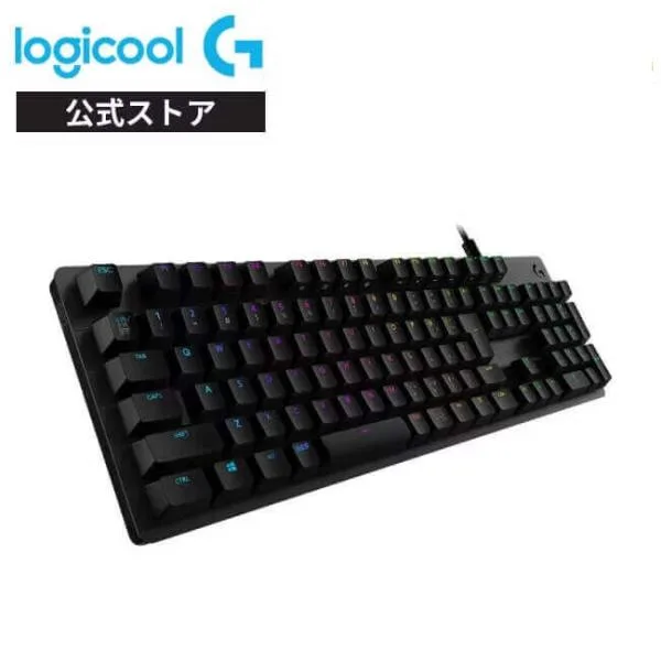 ゲーミングキーボード Logicool G G512 有線 GXスイッチ リニア タクタイル クリッキー メカニカル 日本語配列 G512r-LN G512r-TC G512-CK 正規品 2年間無償保証