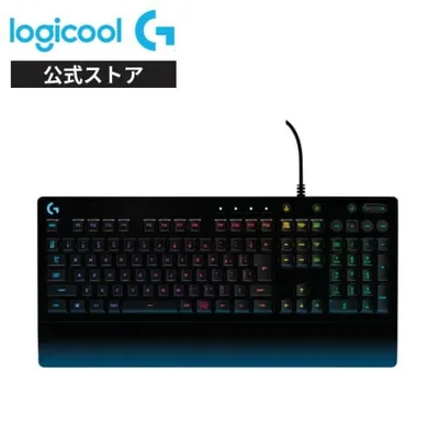 ゲーミングキーボード Logicool G G213r 有線 静音 パームレスト 日本語配列 メンブレン キーボード LIGHTSYNC RGB ライト 国内正規品 2年間無償保証
