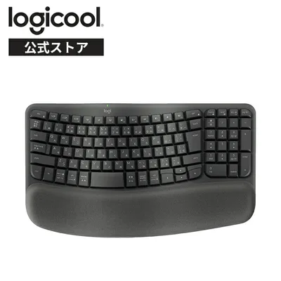 キーボード ワイヤレスキーボード ロジクール K820 WAVE KEYS Bluetooth 無線 Logi Bolt エルゴノミック パームレスト 国内正規品 2年間無償保証