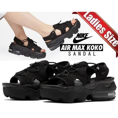 ナイキ ウィメンズ エアマックス ココ サンダル NIKE WMNS AIR MAX KOKO SANDAL black/blk-anthracite ci8798-003 レディース スポーツ 厚底 ブラック