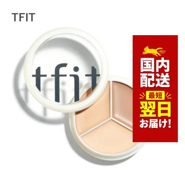 韓国コスメ コンシーラー tfit ティーフィット コンシーラー カバーアップ プロ コンシーラー パレット 4色 15g ウォータープルーフ 化粧下地