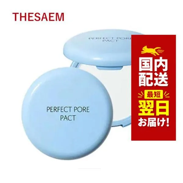 韓国コスメ パクト ファンデーション The Saem ザセム センムル パーフェクトポア パクト 12g 毛穴ケア 毛穴隠し クッションファンデ