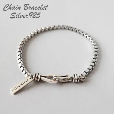 シルバー925 チェーン ブレスレット アクセサリー ジュエリー Silver925 純銀 腕輪 ユニセックス メンズ レディース プレゼント