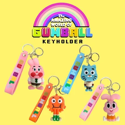 おかしなガムボール マスコット キーホルダー 全4種 The Amazing World of Gumball アニメ キャラクター グッズ