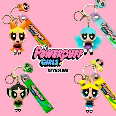 パワーパフガールズ マスコット キーホルダー 全4種 The Powerpuff Girls アニメ キャラクター グッズ ストラップ