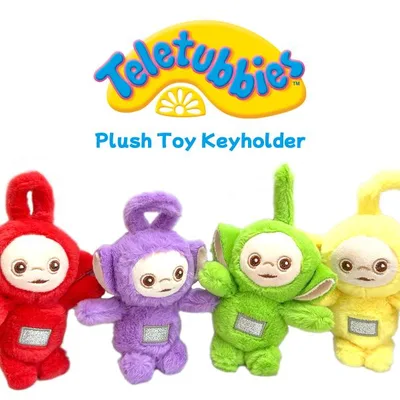 テレタビーズ ぬいぐるみ キーホルダー 全4色 Teletubbies チャーム ストラップ イギリス アニメ キャラクター 絵本 子供 幼児 海外 テレビ