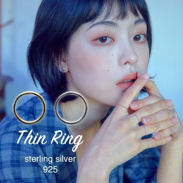 Silver925 ファインリング 1.2mm 極細 指輪 シルバー925 アクセサリー ジュエリー 純銀 華奢 シンプル ユニセックス メンズ レディース