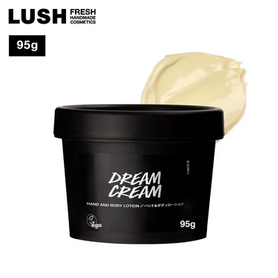 公式 LUSH ドリームクリーム SP 95g ボディローション 合成保存料不使用 敏感肌 保湿 乾燥 ハンド ボディ ケア ラベンダー ローズ ギフト プレゼント ラッシュ