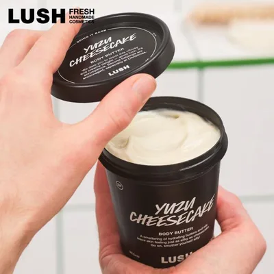 LUSH シトラスチーズケーキ ボディバター ボディクリーム クリスマス 数量限定 ギフト プレゼント 柚子 保湿 スキンケア 乾燥対策 甘い 香り ラッシュ 公式 225g