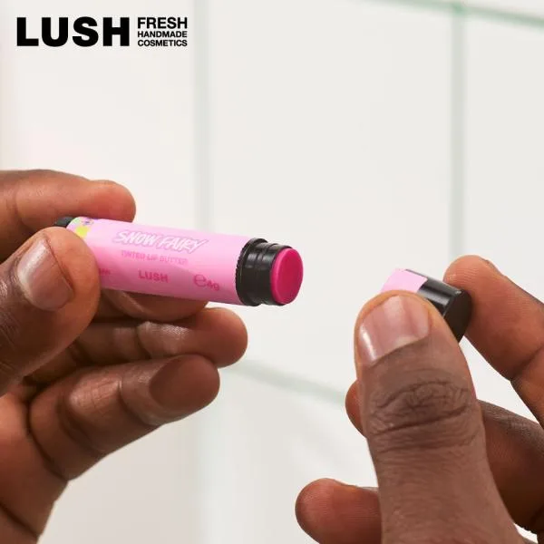LUSH スノーフェアリー ティンテッド リップバター リップバーム クリスマス 数量限定 ギフト プレゼント 唇 保湿 血色感 甘い 香り ラッシュ 公式