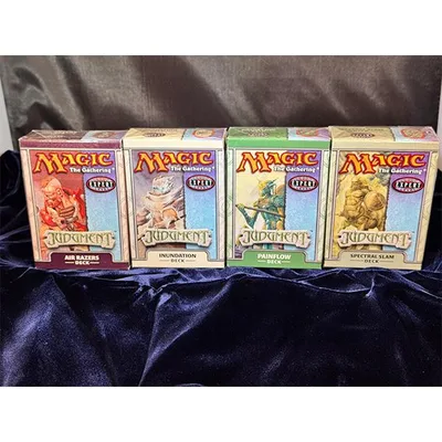 【倉庫ストック品】MTG ジャッジメント テーマデッキ 英語版 4種セット【ウィザーズ・オブ・ザ・コースト 】