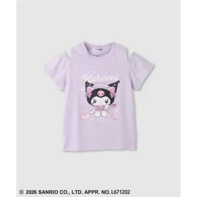 サンリオキャラクターズ クロミ Tシャツ 子供服 女の子 キッズ 半袖 肩あき 肩出し トップス