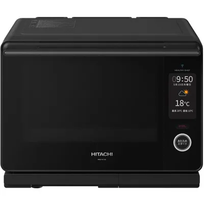 日立 MRO-W10B-K オーブンレンジ フロストブラック ヘルシーシェフ 過熱水蒸気 MROW10BK 30L 新品