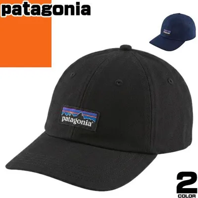 パタゴニア patagonia 帽子 ベースボールキャップ P-6 ラベル トラッド キャップ メンズ レディース ロゴ コットン ブランド おしゃれ 大きいサイズ 黒 ブラック