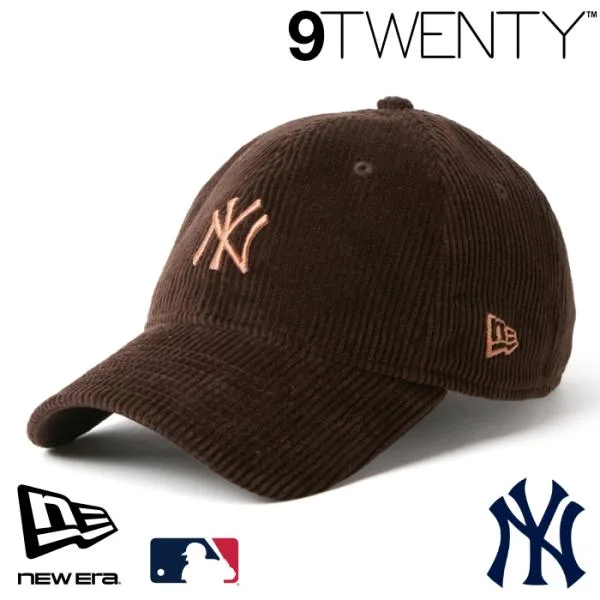 ニューエラ NY ローキャップ 9TWENTY NEWERA MLB Corduroy コーデュロイ ニューヨーク・ヤンキース ダークブラウン 15137245
