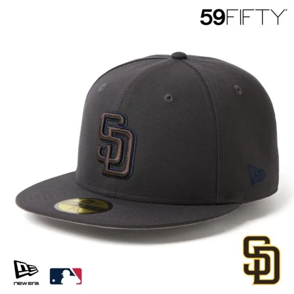 New Era SD Cap 59FIFTY NEWERA MLB Deep Autumn San Diego Padres Anthracite 15137343