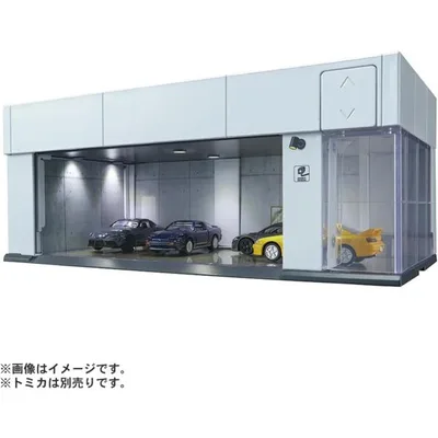 トミカプレミアム トミカガレージ シルバーホワイト スタンダードエディション (タカラトミー ミニカー おもちゃ)