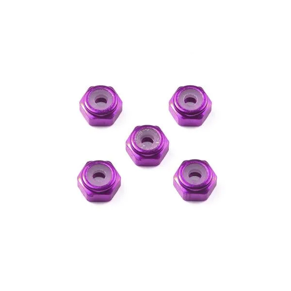 ミニ四駆 95555 2mmアルミロックナット (パープル5個)(10/10発売)