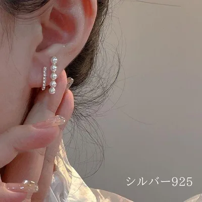ピアス 18金 アレルギー対応 パール シンプル つけっぱなし レディース ゴールド シルバー925