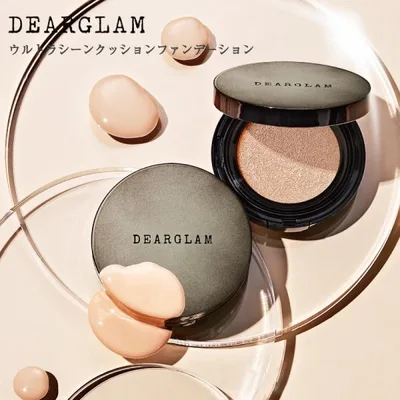 【公式代理店】DEARGLAM ウルトラシーンカバークッションファンデーション ( 本体+リフィル) ディアグラム セミマット肌 カバー力 赤み 韓国コスメ