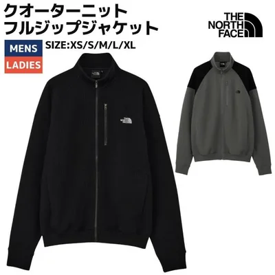 ザ・ノース・フェイス THE NORTH FACE クオーターニットフルジップジャケット ユニセックス QUARTERKNT FLZI JK ジャケット 長袖 ニット NT62633 K SP