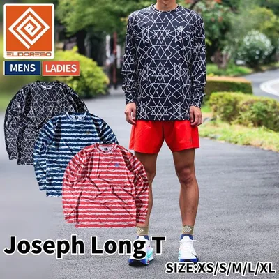 エルドレッソ ELDORESO Joseph Long T メンズ レディース ユニセックス スポーツ トレーニング Tシャツ 長袖 ランニングシャツ タウンユース 吸水 速乾 E1106326