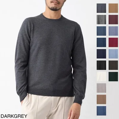 グランサッソ ニット Gran Sasso クルーネック PARICOLLO M/L 大きいサイズ メンズ パリコッロ パリコル 長袖