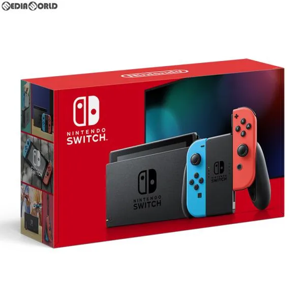 『中古即納』{Switch} (本体)(未使用)Nintendo Switch(ニンテンドースイッチ) Joy-Con(L) ネオンブルー/(R) ネオンレッド(HAD-S-KABAA) 任天堂(20190830)